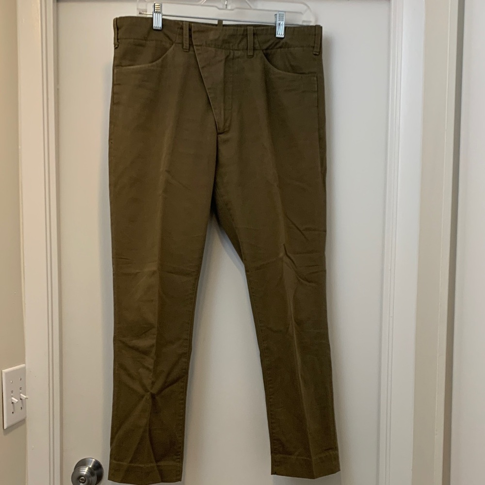 Acne Men's Olive Green Chino Pants